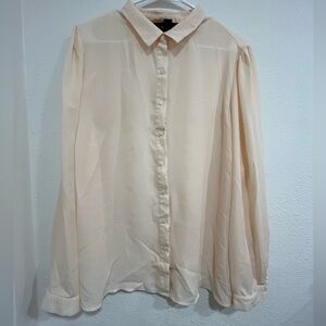 Forever 21+ 2X Pastel Pink Blouse